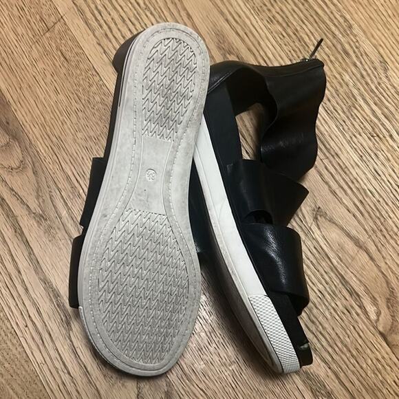 EILEEN FISHER SPORTS TUMBLED LEATHER‎ SNEAKERS SANDALS SIZE 8 1/2 - Picture 3 of 5